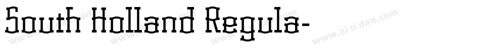 South Holland Regula字体转换
